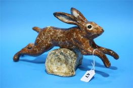 A jumping Winstanley Hare.