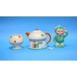 A Shelley Mabel Lucie Attwell Gnome tea set.