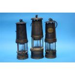 Three Miners lamps.