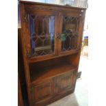 Two 'Old charm' oak cabinets each 92cm wide.