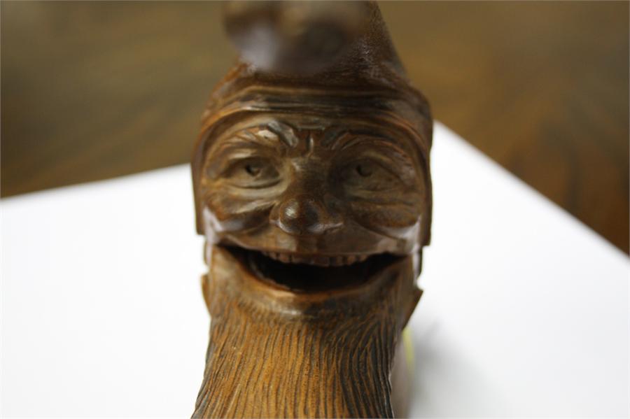 A South American opium pipe, a carved treen nut cr - Image 16 of 17