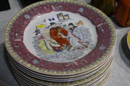 Quantity Oriental plates