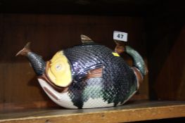 Majolica teapot