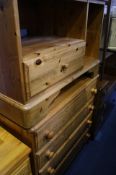 Pine chest of drawers and TV Stand