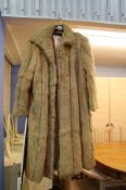 Rabbit fur coat