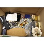 Box of costume jewellery