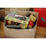 Box of model trains etc.