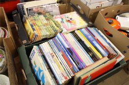 Box of Rupert Bear and Blue Peter Annuals