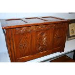 A small oak blanket box.
81 cm wide