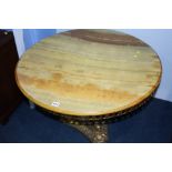 A brass and onyx coffee table.