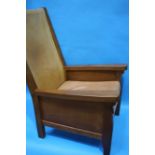 A Robert 'Mouseman' Thompson oak Smoker's armchair