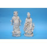 Two Blanc de Chine figures.