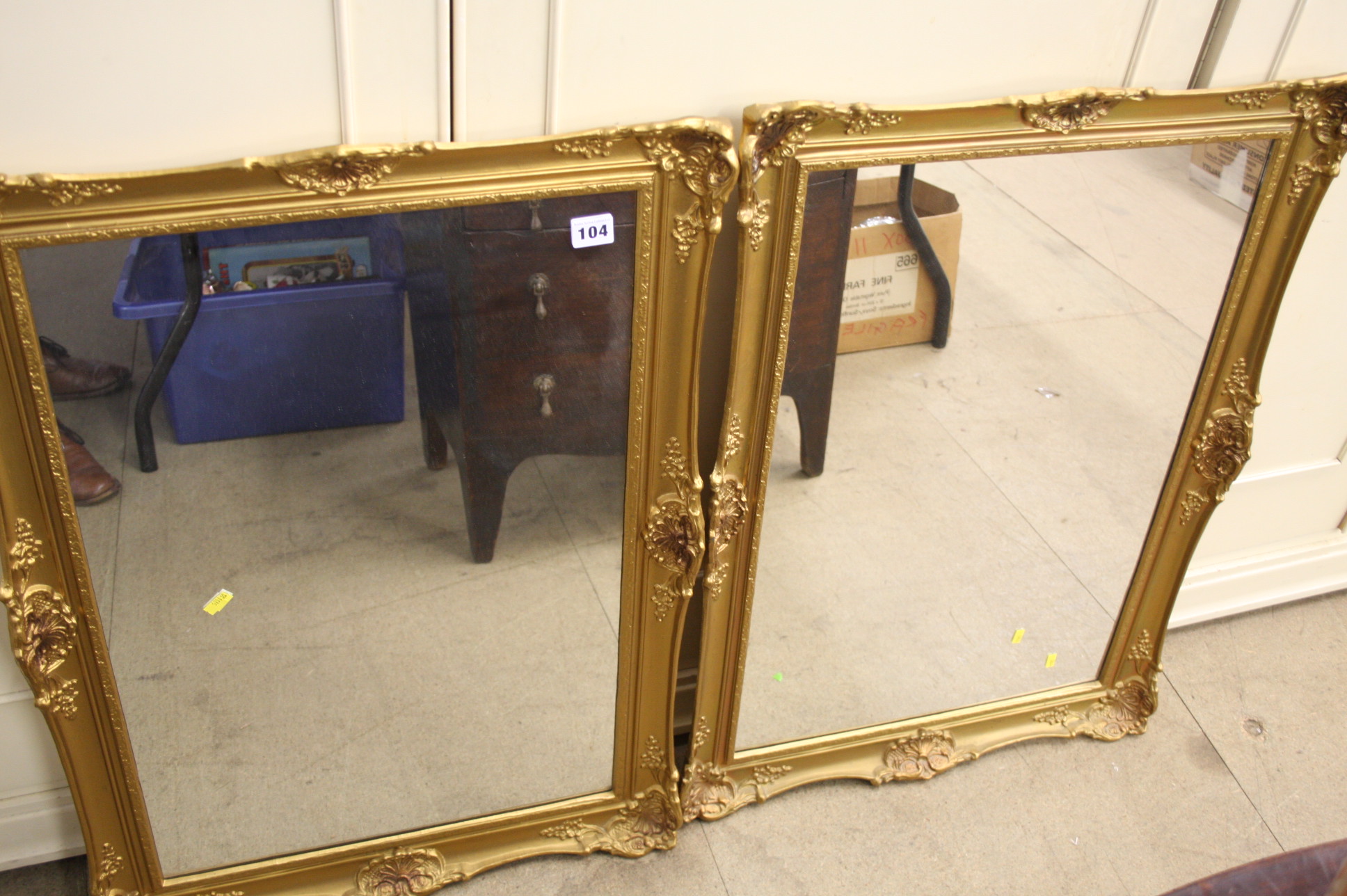 Two gilt framed mirrors. - Image 2 of 3