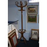 A Bentwood style coat stand.