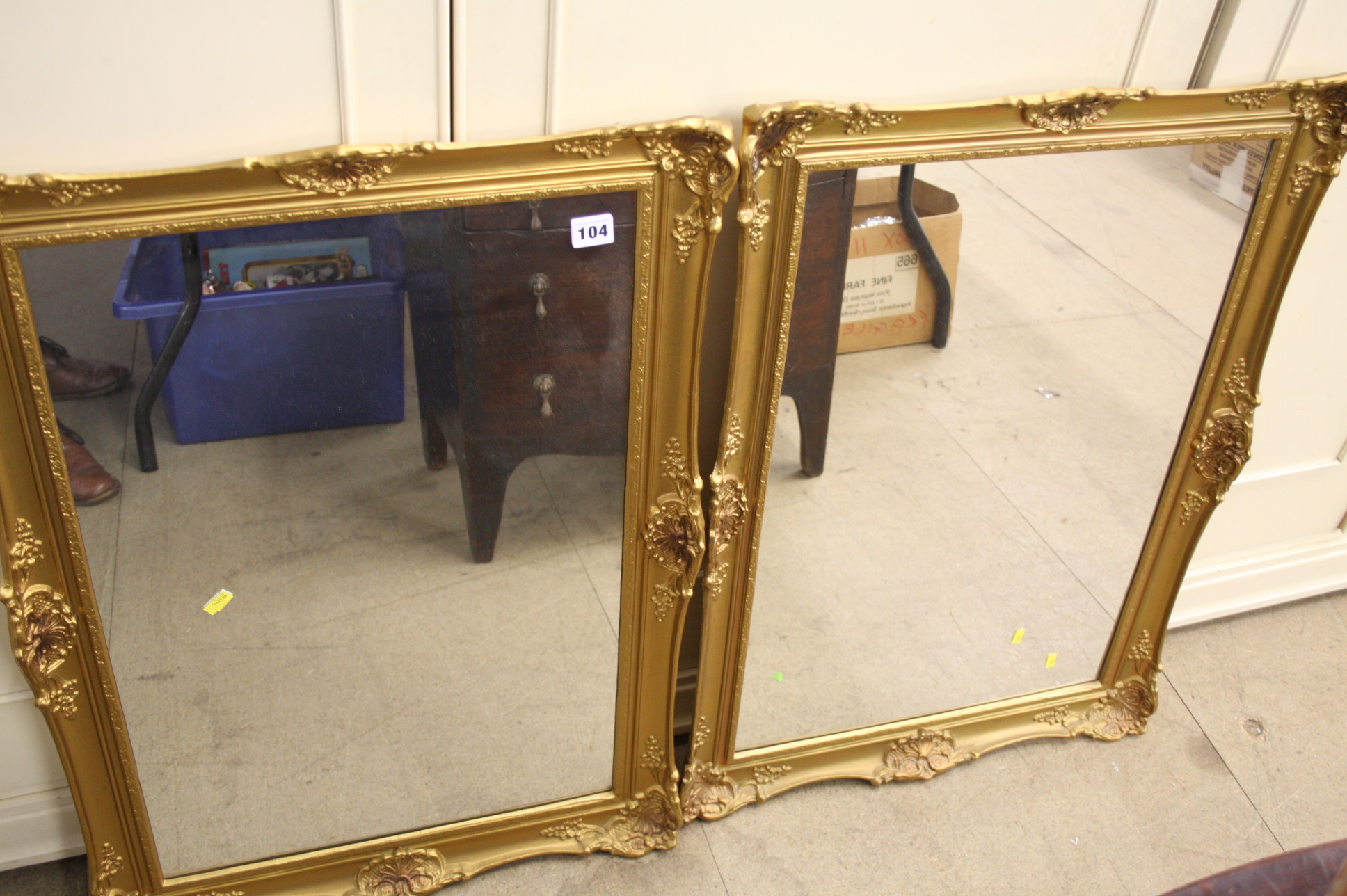 Two gilt framed mirrors. - Image 3 of 3