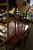 Teak table and 4 chairs