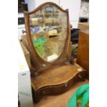 Mahogany toilet mirror