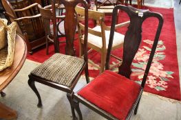 3 Queen Anne style chairs