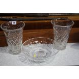 Various cut glass