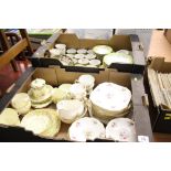 Assorted Tea China in 2 trays