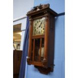 Mahogany wall clock