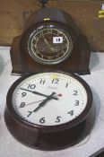 Enfield mantle clock and 1 other