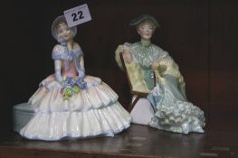 2 x Royal Doulton figurines 'Ascot' & 'Daydream'