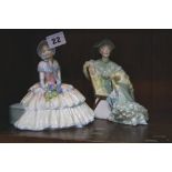 2 x Royal Doulton figurines 'Ascot' & 'Daydream'