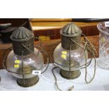 2 Oil lanterns