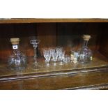 Assorted glassware, Dartington etc.