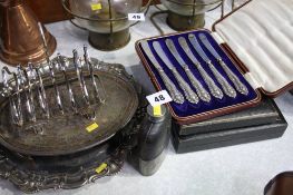 Various Silver plate and cutlery