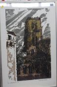Norman Wade Two limited edition prints 'Wear Bow Lane' and 'Cathedral' 50x30cm and 63x42cm