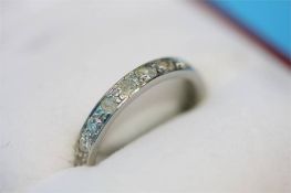 18ct White gold diamond eternity ring