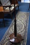 A William IV TV Rosewood pole screen stand