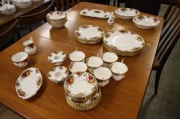 Royal Albert Old Country Rose tea and dinner service