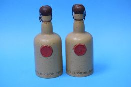 Two Carlton Ware bottles 'Guinness is good for you' numbered 2770