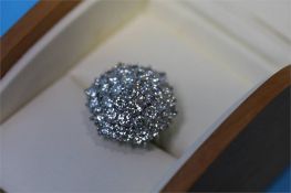 A 36 stone diamond ring, approx 6ct total