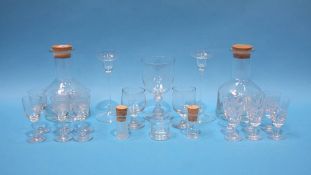 A quantity of Dartington glassware etc.