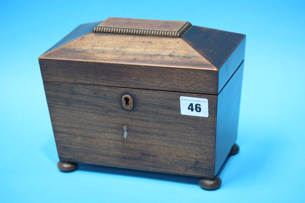 A 19th Century Rosewood tea caddy 21cm wide - Image 6 of 15