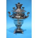 A silver plated Russian Samovar