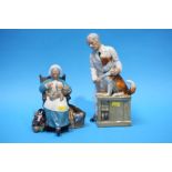 Royal Doulton figure 'Thanks Doc' and 'Nanny'