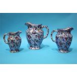 Three graduated Ringtons Chintz jugs