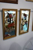 A Pair of Victorian painted mirrors