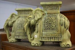 Pair of elephant stools
