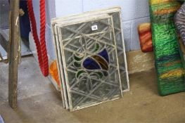 Quantity of leaded glass panels