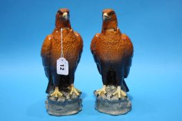 Two Beswick 'Golden Eagle' decanters