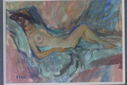 Alf O'Brien 1912-1988 Water colour signed 'Nude fe