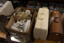 2 Sewing machines, box of assorted