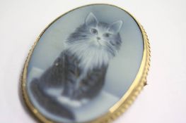 Gold mounted cameo