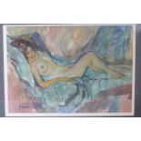 Water colour nude Alf O'Brien